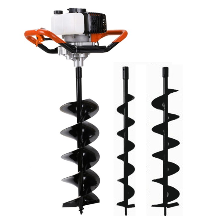 TARIERE THERMIQUE 52CC HERTZBERG  AVEC 3 MECHES