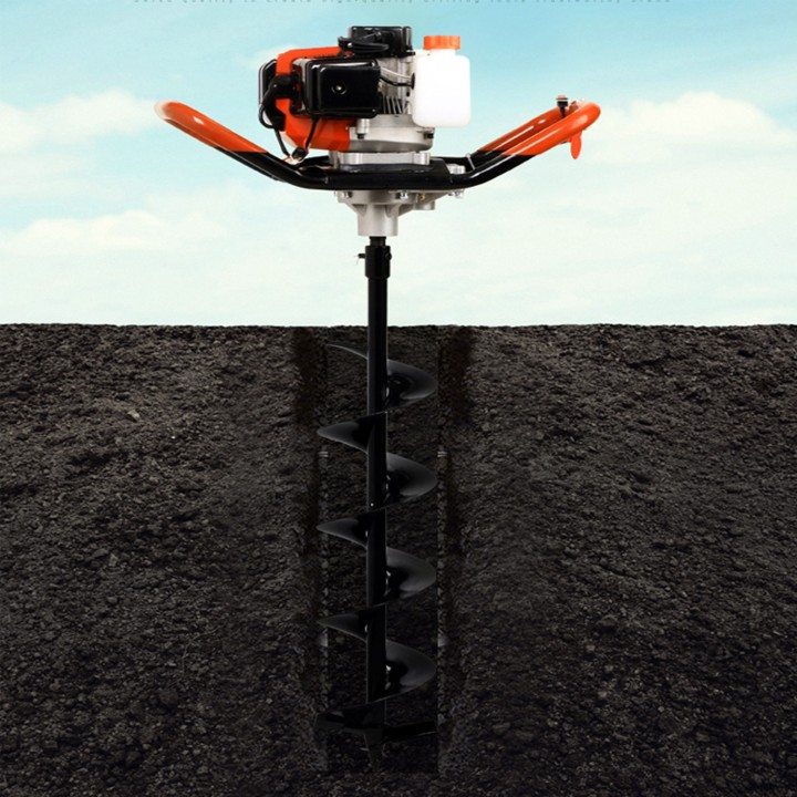 TARIERE THERMIQUE 52CC HERTZBERG  AVEC 3 MECHES